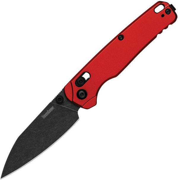 Kershaw Bel Air Red Anodized Aluminum Blackwash CPM MagnaCut