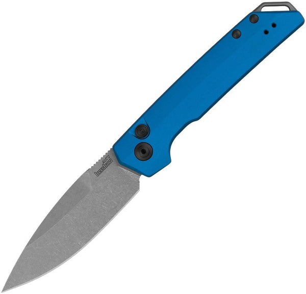 Kershaw Auto Launch Iridium Blue Anodized Aluminum Stonewash CPM MagnaCut