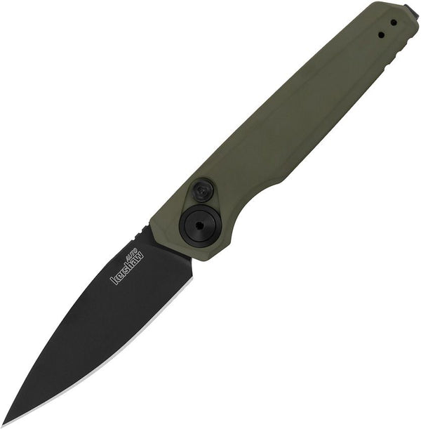 Kershaw Auto Launch 18 Green Anodized Aluminum Black Oxide CPM-154