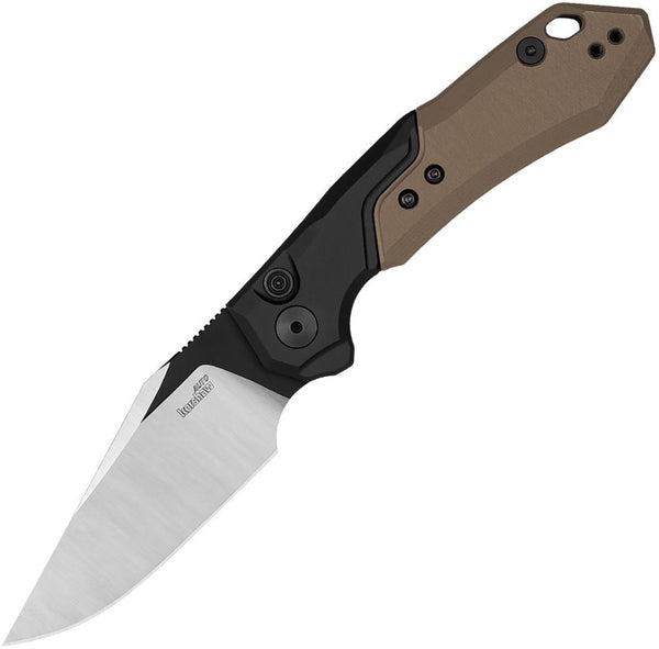 Kershaw Auto Launch 19 Button Lock 6061-T6 Aluminum & G10 Black Cerakote w Satin CPM 154