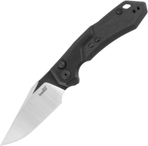 Kershaw Auto Launch 19 Button Lock Black Aluminum w G10 Onlay Two Tone CPM-154