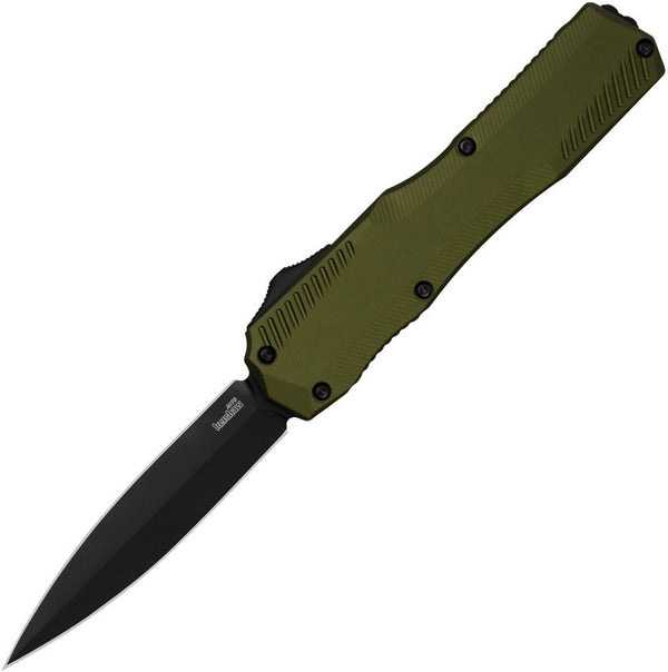 Kershaw Auto Livewire OTF OD Green Aluminum Double Edge CPM MagnaCut