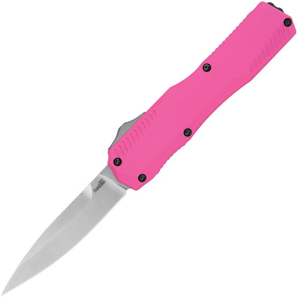 Kershaw Auto Livewire OTF Pink Aluminum Stonewash CPM MagnaCut