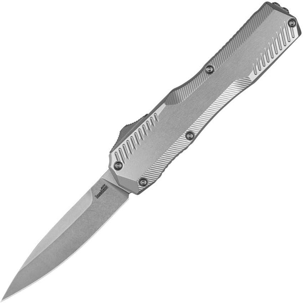 Kershaw Auto Livewire OTF Raw Aluminum Stonewash CPM MagnaCut