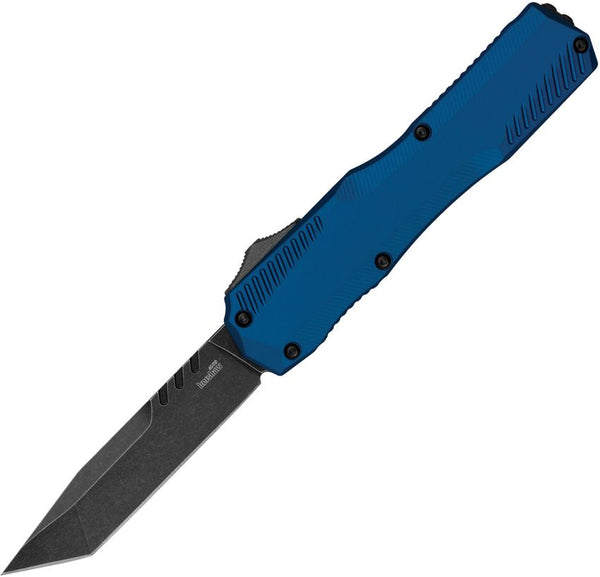 Kershaw Auto Livewire OTF Blue Anodized Aluminum BlackWash Tanto CPM MagnaCut