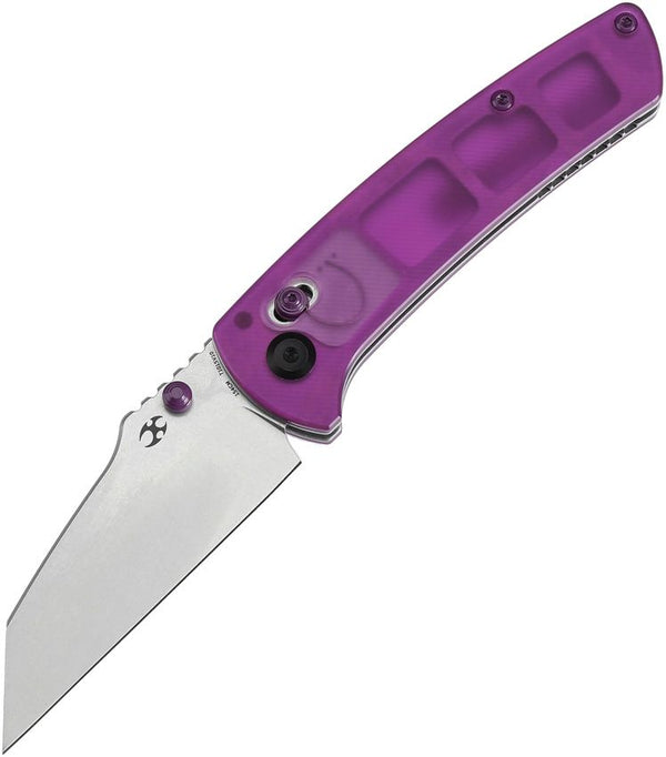 Kansept Knives Main Street Crosslock Purple Acrylic Stonewash 154CM