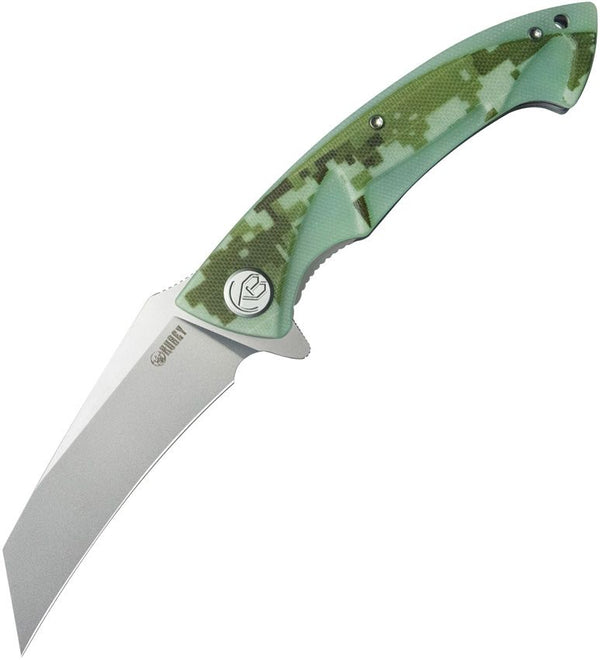 Kubey Anteater Nest Linerlock Digital Camo G10 Bead Blast 14C28N Sandvik