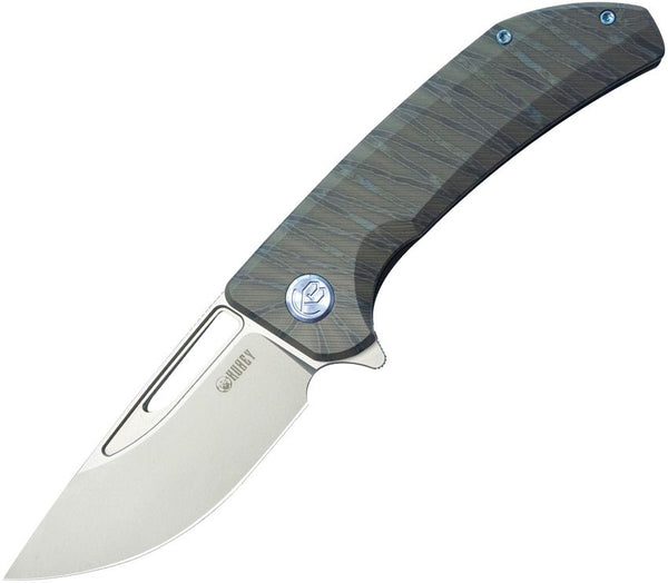 Kubey Hyperion Framelock Flame Titanium Sand Blast CPM S35VN