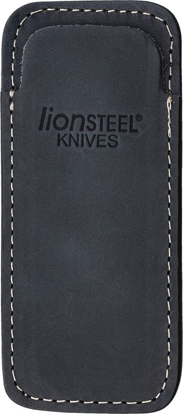 LionSTEEL Vertical Leather Sheath Blue