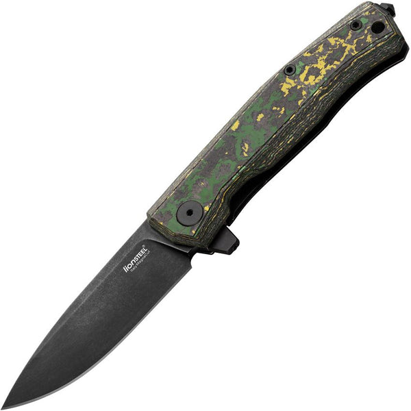 LionSTEEL Myto Framelock Toxic Storm Fat Carbon Black CPM MagnaCut