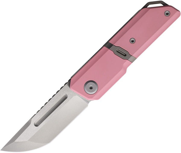 Maxace Capsule Pink Titanium Bead Blast & Satin CPM MagnaCut