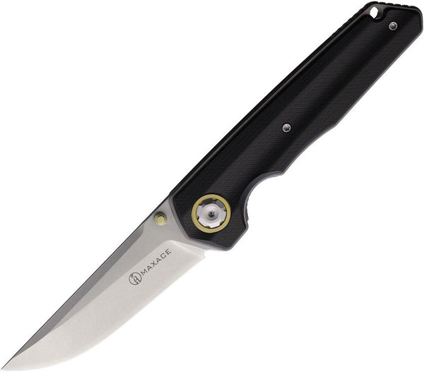 Maxace Samurai 2.0 Linerlock Black G10 Stonewash Bohler K110