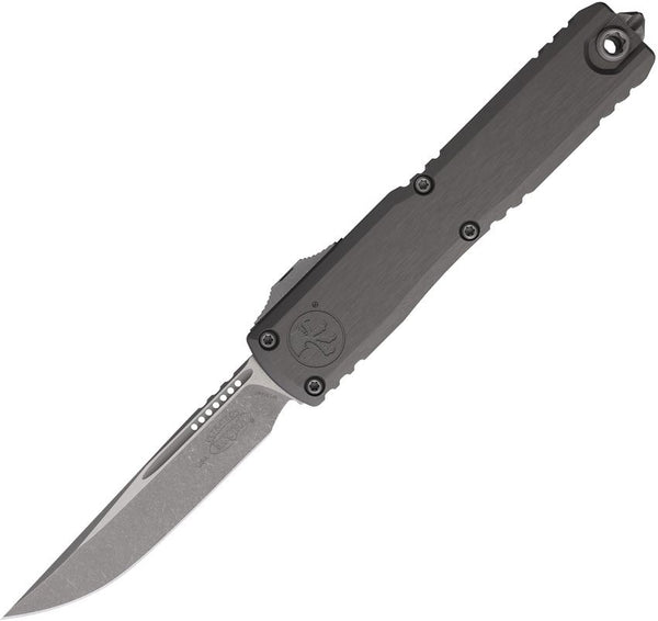 Microtech Auto Ultratech Gen III ZBP OTF Gray Aluminum Apocalyptic Bohler M390MK