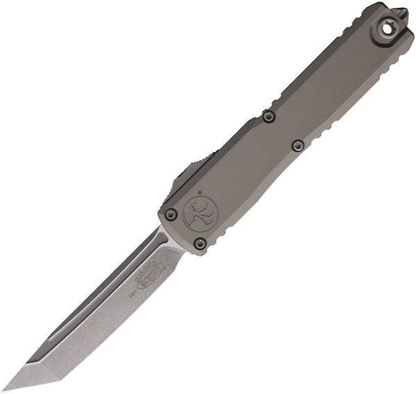Microtech Auto Ultratech Gen III ZBP OTF Gray Aluminum Apocalyptic Tanto Bohler M390MK