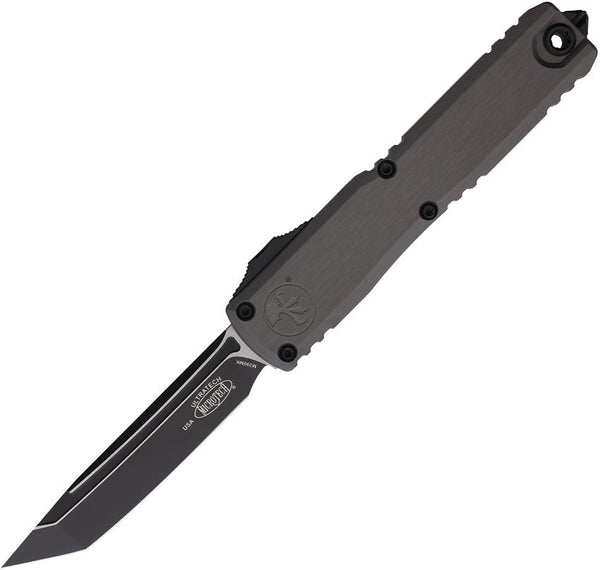 Microtech Auto Ultratech Gen III ZBP OTF Gray Aluminum Two Tone Tanto Bohler M390MK