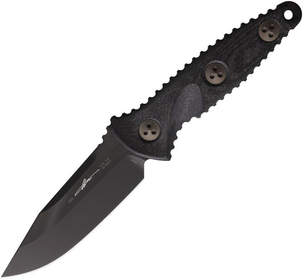 Microtech SOCOM Alpha Mini Carbon Fiber Coated DLC S/E Bohler M390