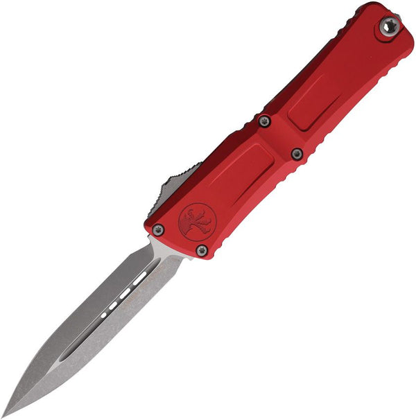 Microtech Auto Combat Troodon Gen III Red Aluminum Apocalyptic D/E Bohler M390MK