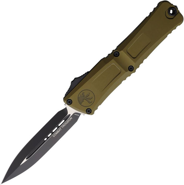 Microtech Auto Combat Troodon DE Gen III OD Green Aluminum Two Tone D/E Bohler M390MK