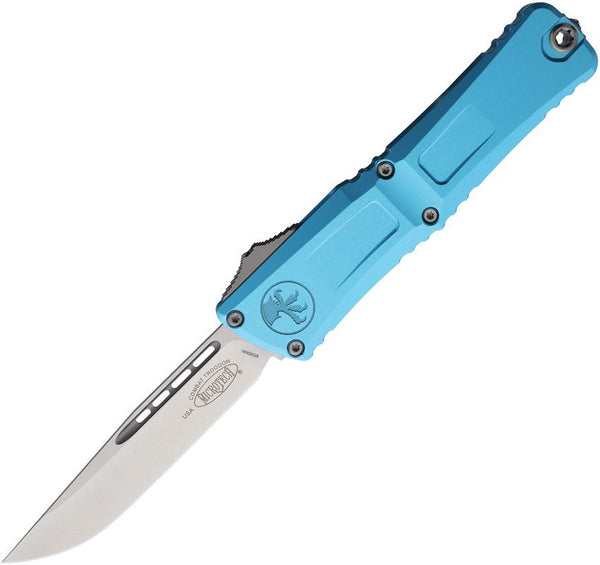 Microtech Auto Combat Troodon Gen III Turquoise Aluminum Stonewash S/E Bohler M390MK