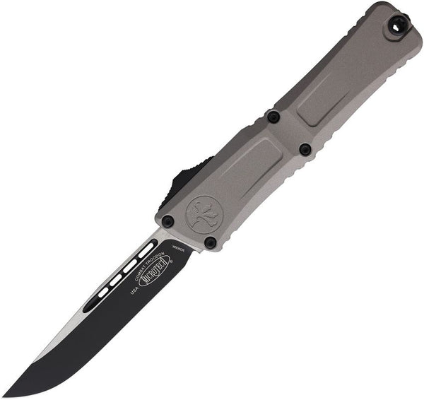 Microtech Auto Combat Troodon SE Gen III Gray Aluminum Two Tone Bohler M390MK