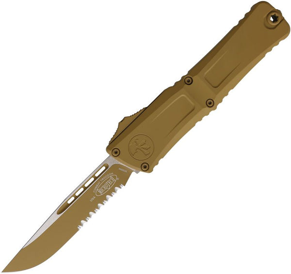 Microtech Auto Combat Troodon SE Gen III Tan Cerakote P/Serrated Bohler M390MK