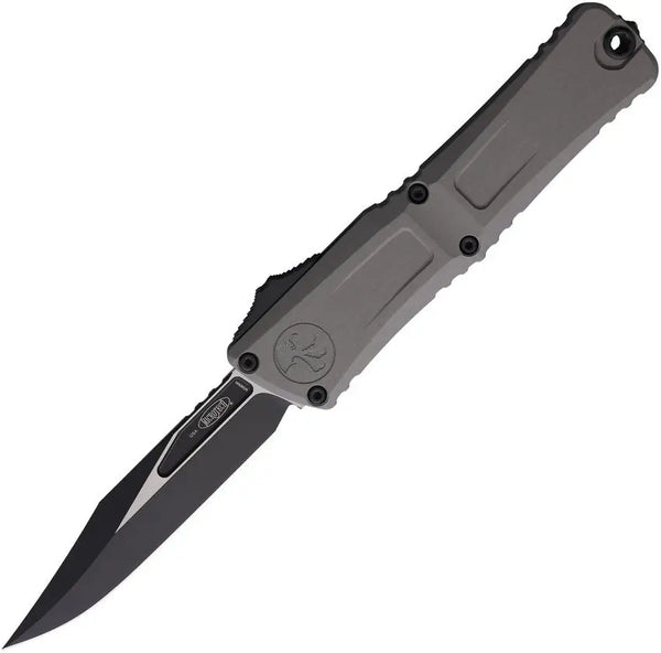 Microtech Auto Combat Troodon SE Gen III Gray Aluminum Two Tone Bohler M390MK