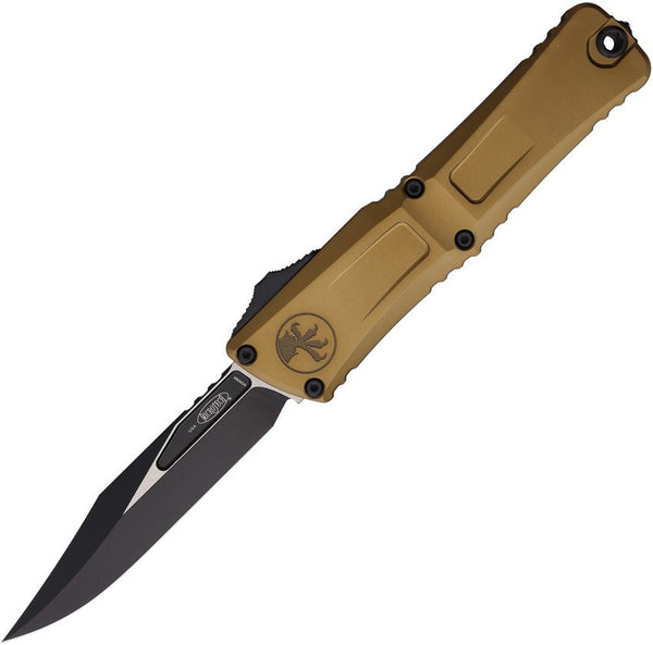 Microtech Auto Combat Troodon Gen III Tan Aluminum Two Tone Bowie Bohler M390MK
