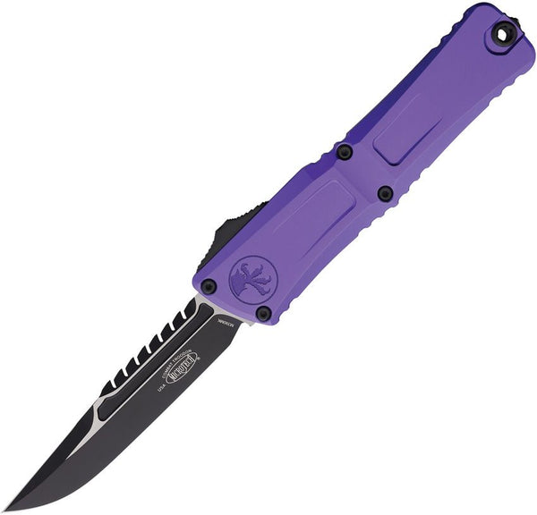 Microtech Auto Combat Troodon Interceptor Purple Aluminum Two Tone Bohler M390MK
