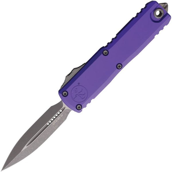 Microtech Auto UTX-85 Gen IV OTF Purple Aluminum Apocalyptic D/E Bohler M390MK