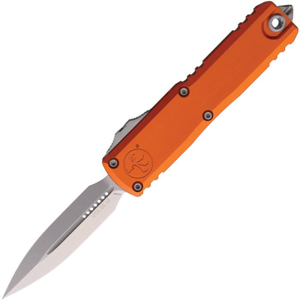Microtech Auto UTX-85 Gen IV OTF Orange Aluminum Stonewash D/E Bohler M390MK