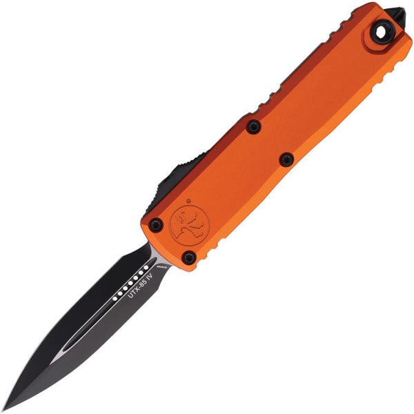 Microtech Auto UTX-85 Gen IV OTF Orange Aluminum Two Tone D/E Bohler M390MK