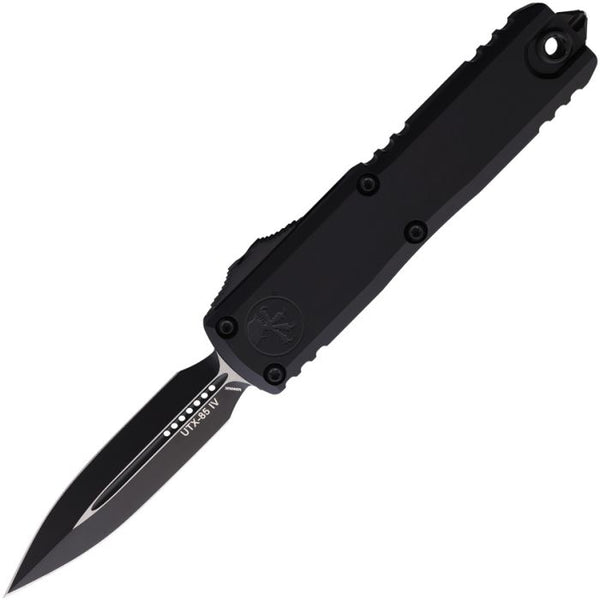 Microtech Auto UTX-85 Gen IV OTF Black Aluminum Two Tone D/E Bohler M390MK