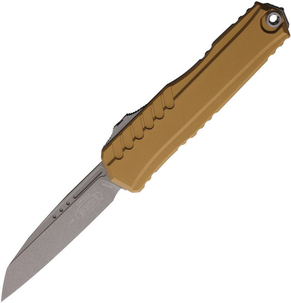 Microtech Auto Cypher II OTF Tan Aluminum Apocalyptic Wharncliffe M390MK