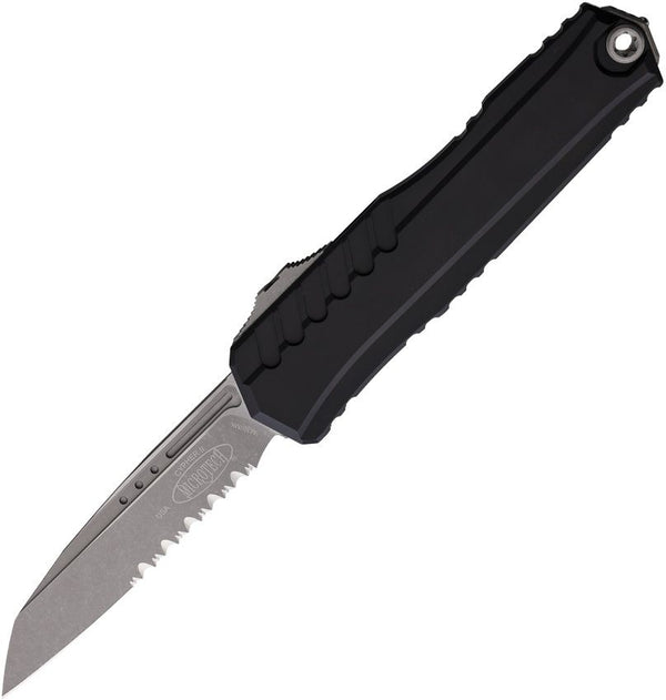 Microtech Auto Cypher II OTF Black Aluminum Apocalyptic P/S Wharncliffe M390MK