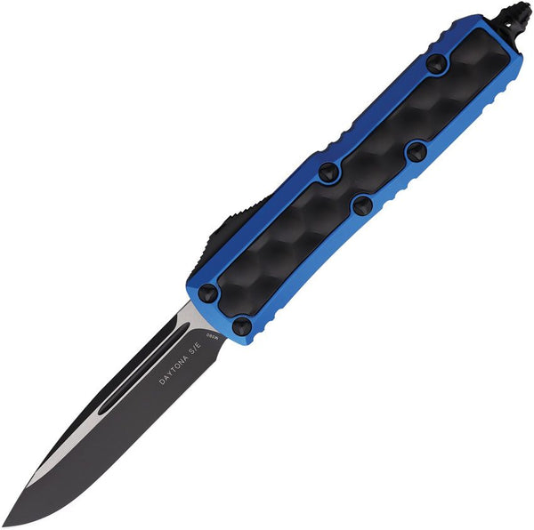 Microtech Auto Daytona OTF Blue Aluminum w Black Bubble Insert S/E Two Tone Bohler M390