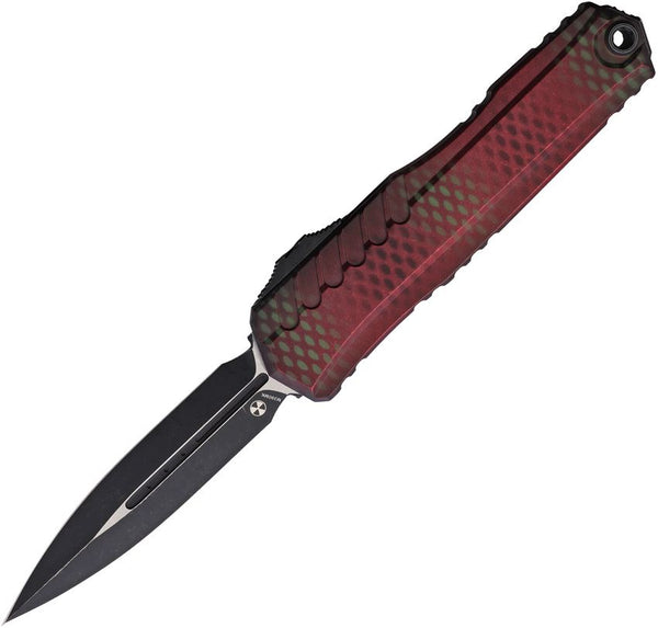 Microtech Auto Cypher II OTF Red X51 Two Tone D/E Bohler M390MK