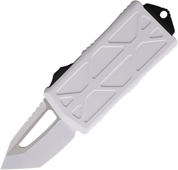 Microtech Auto Exocet OTF Stormtrooper Aluminum White Cerakote Tanto