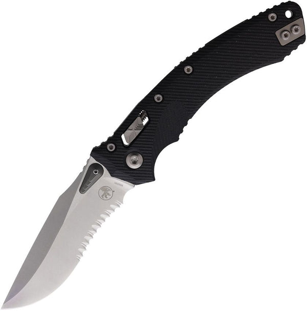 Microtech Amphibian RAM-LOK Fluted Black G10 Stonewash P/S M390MK