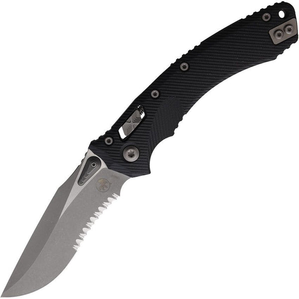 Microtech Amphibian RAM-LOK Fluted Black G10 Apocalyptic P/S M390MK