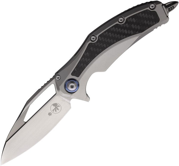 Microtech Matrix Framelock Titanium w Carbon Fiber Onlay Satin Bohler M390