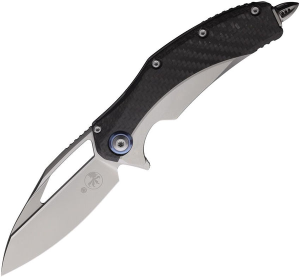 Microtech Matrix Framelock Titanium w Carbon Fiber Onlay Bead Blast Bohler M390