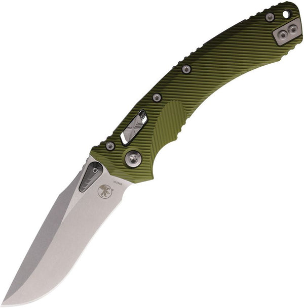 Microtech Amphibian S/E Ram-Lok OD Green Aluminum Stonewash Bohler M390MK