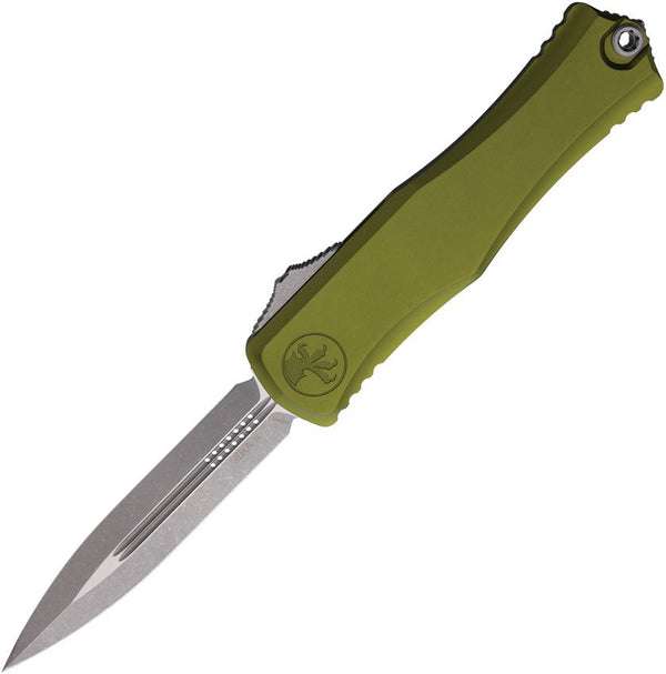 Microtech Auto Hera II OTF OD Green Aluminum Apocalyptic D/E Bohler M390MK