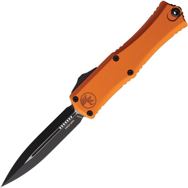 Microtech Auto Hera II Mini OTF Orange Aluminum Two Tone D/E Bohler M390MK