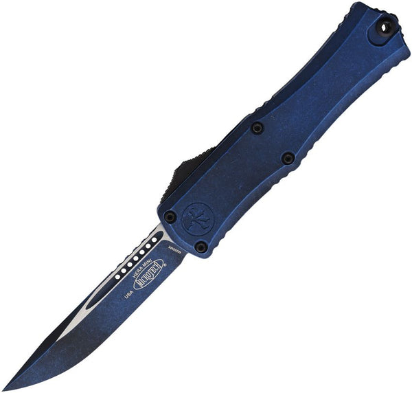 Microtech Auto Hera II Mini S/E OTF Blue Weathered Bohler M390MK