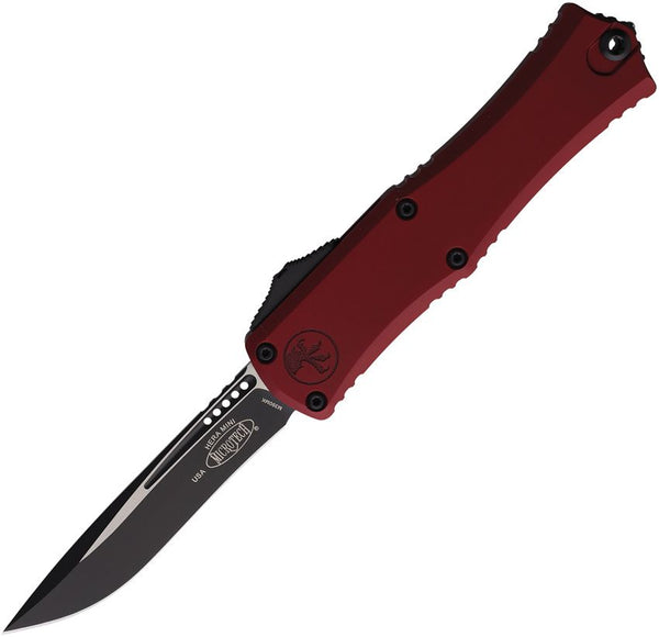 Microtech Auto Hera II Mini OTF Merlot Aluminum Two Tone Recurve Bohler M390MK