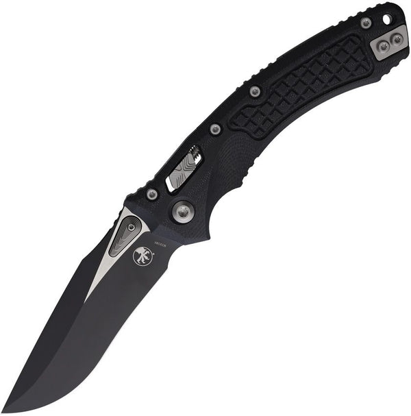 Microtech Amphibian S/E Ram-Lok Black Frag Pattern G10 Two Tone Bohler M390MK