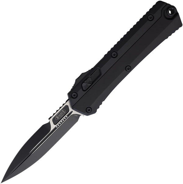 Microtech Auto Glykon OTF Black Aluminum Two Tone Bayonet Bohler M390MK