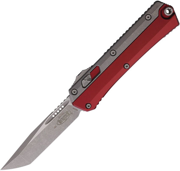 Microtech Auto Glykon T/E OTF Merlot & Apo Aluminum Apocalyptic Tanto Bohler M390MK