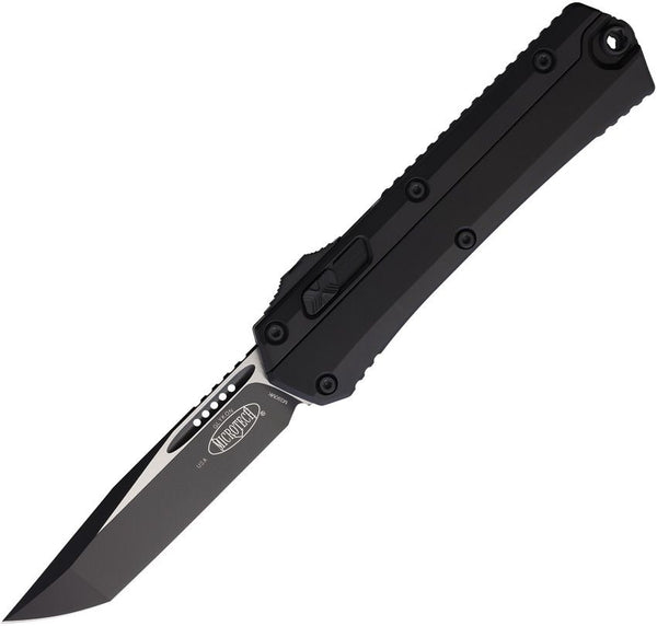 Microtech Auto Glykon OTF Black Aluminum Two Tone Tanto Bohler M390MK